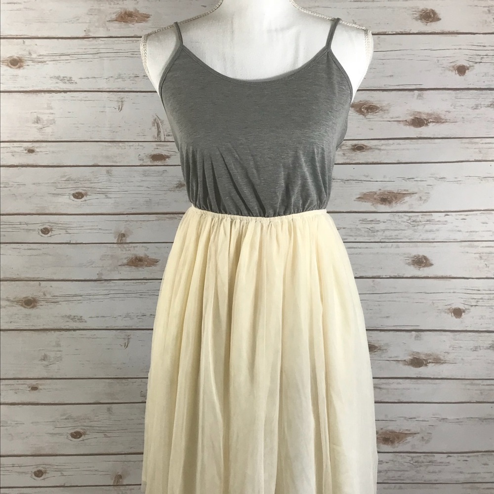Anthropologie Hazel Tulle Skirted Dress
